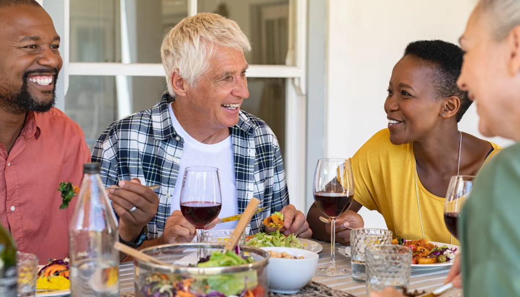 Seniors Share At Mealtime