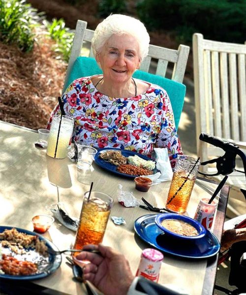 Senior-Enjoying-Breakfast