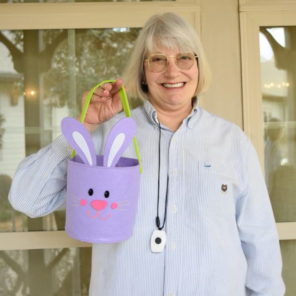 Senior in eastern season in a Senior Living Community